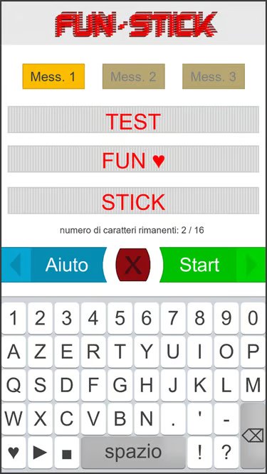 Capture de l’application cliente FUN-STICK