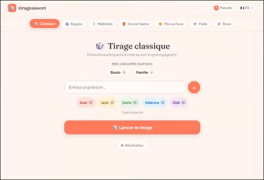 Capture du site Tirage au sort (tirageausort.eu)